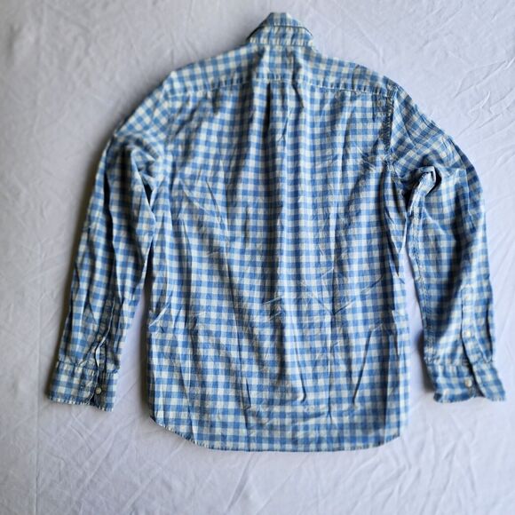 Mens J Crew Blue Button Down Slim Fit Shirt Medium - Picture 2 of 7
